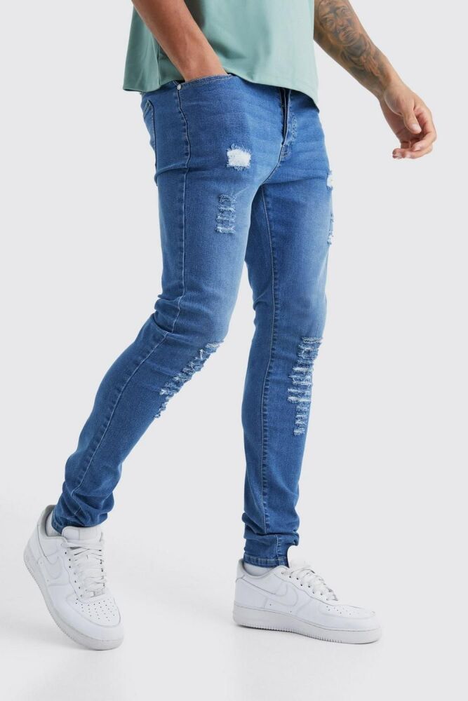 Tall Rip-Up Stretch Skinny Fit Jeans Size: 40 SKU: 3847801