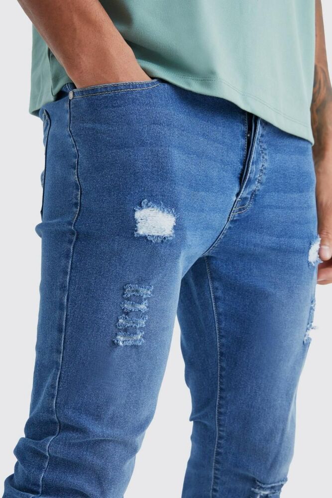 Tall Rip-Up Stretch Skinny Fit Jeans Size: 40 SKU: 3847801