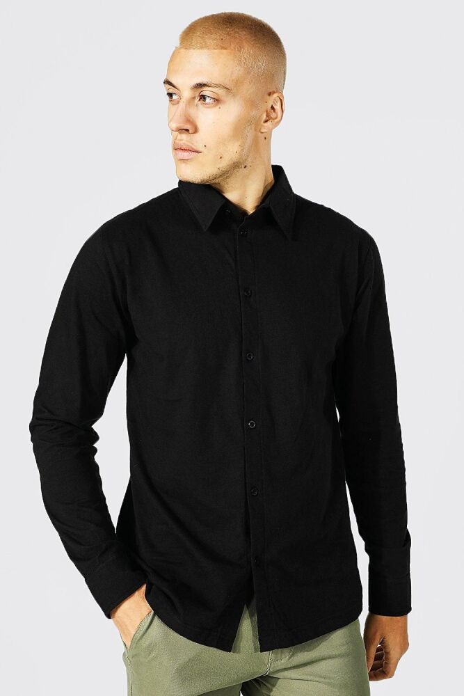 Black Long Sleeve Jersey Shirt Size: XS