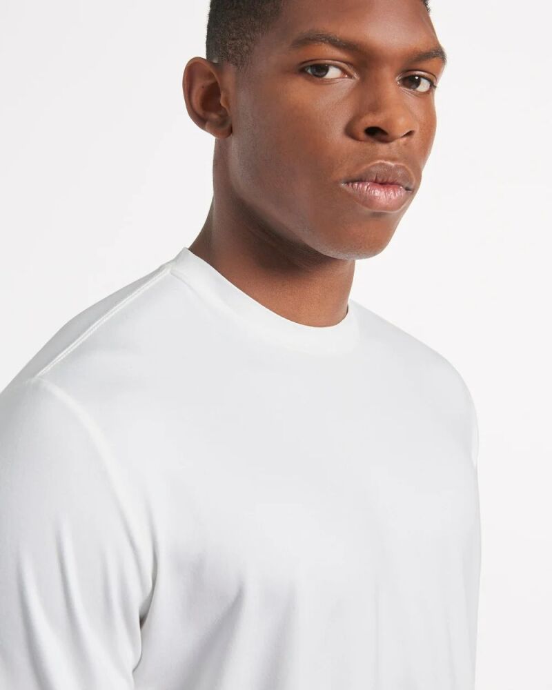 Ben Sherman Bright White Performance Stretch Fit T-Shirt Size: S
