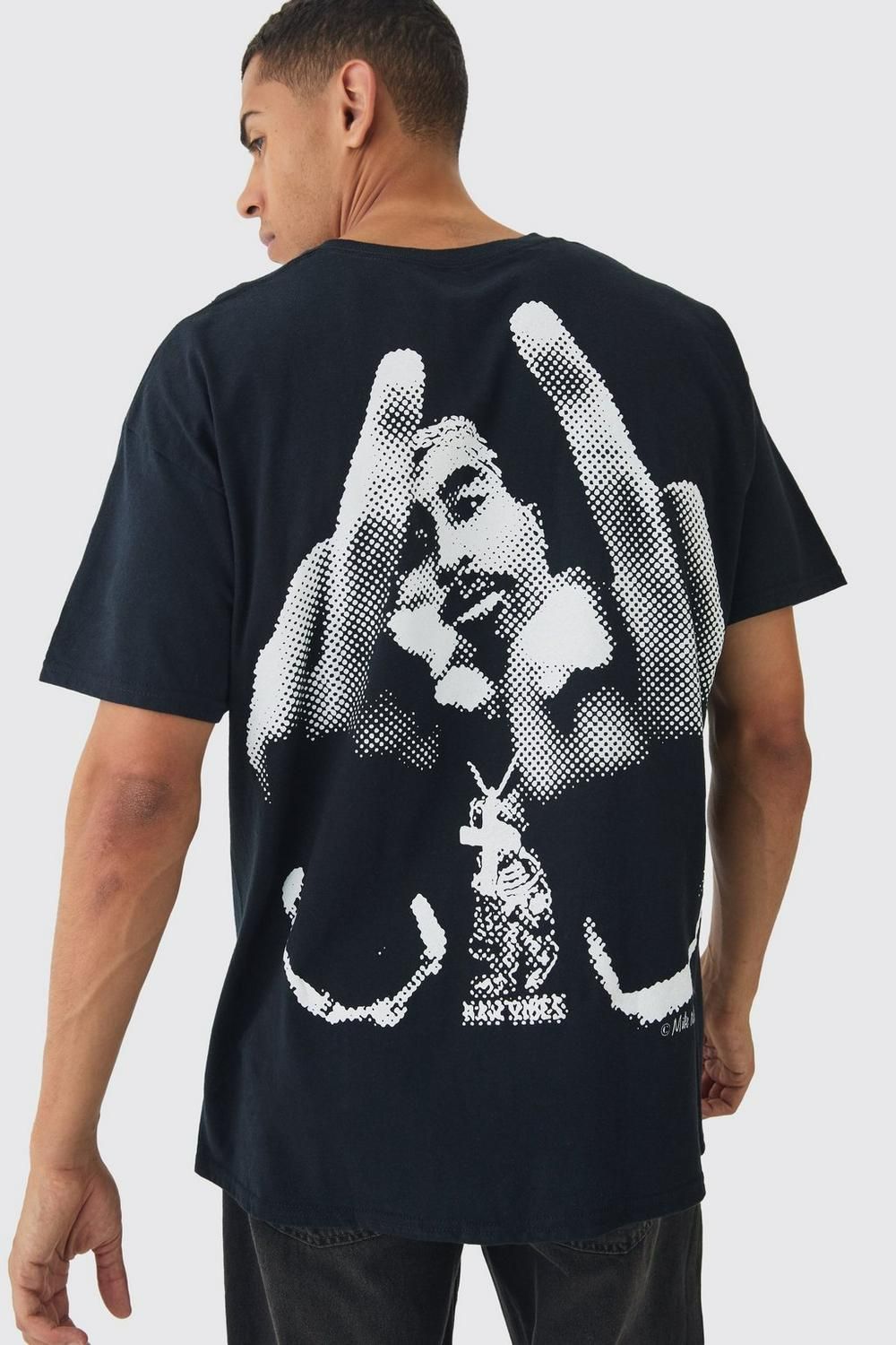 COMING SOON Oversized Tupac Print T-Shirt SKU: 804563