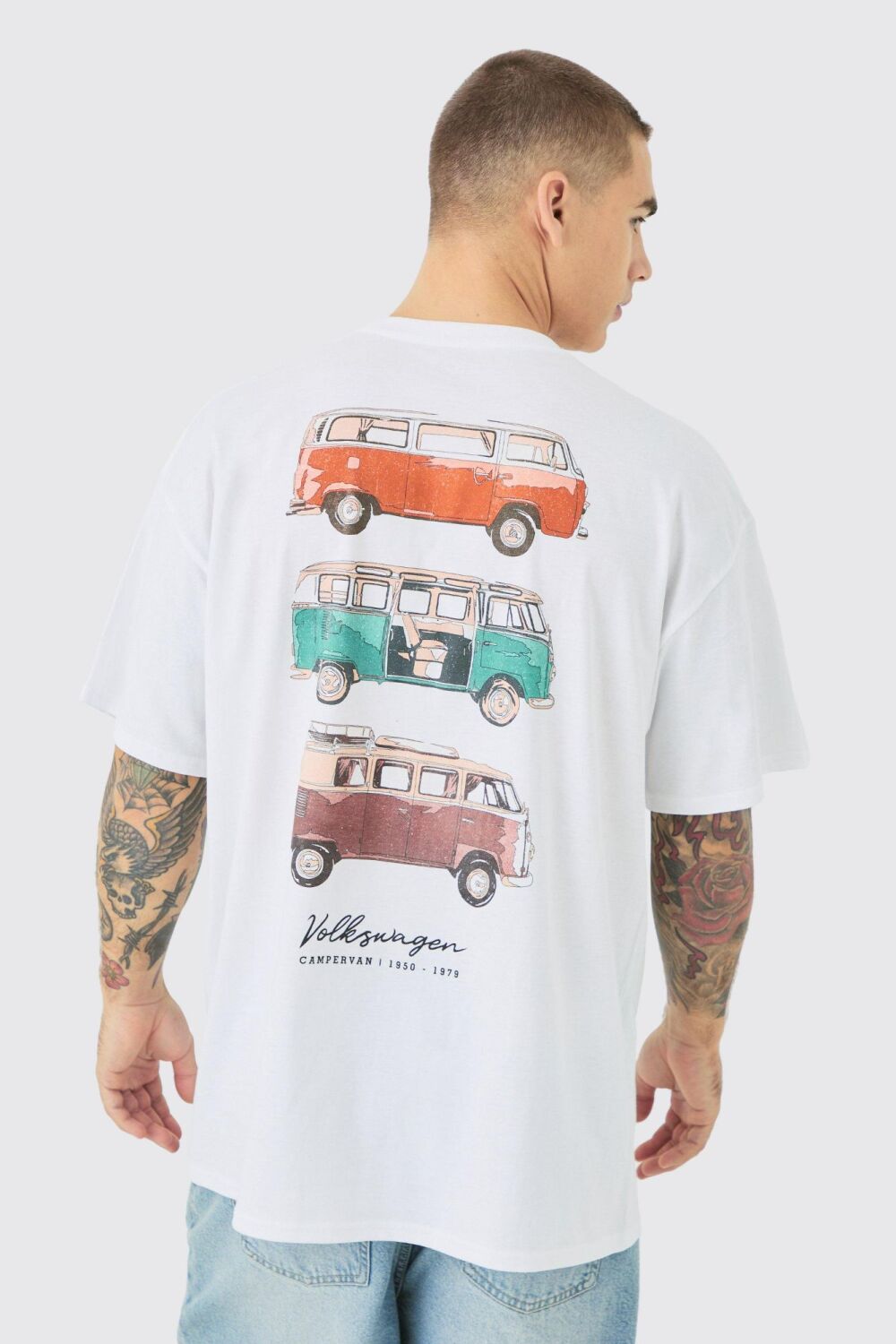 COMING SOON Oversized Volkswagen License Back Print T-shirt Size: XS SKU: 8