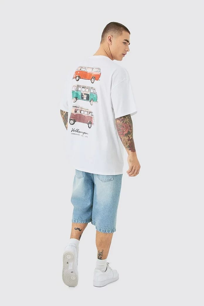 Oversized Volkswagen License Back Print T-shirt Size: XS SKU: 802211