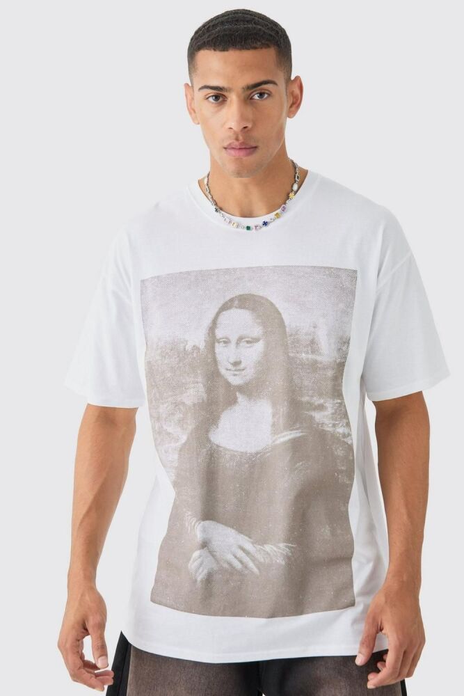 Oversized Mona Lisa License Print T-shirt SKU: 802201