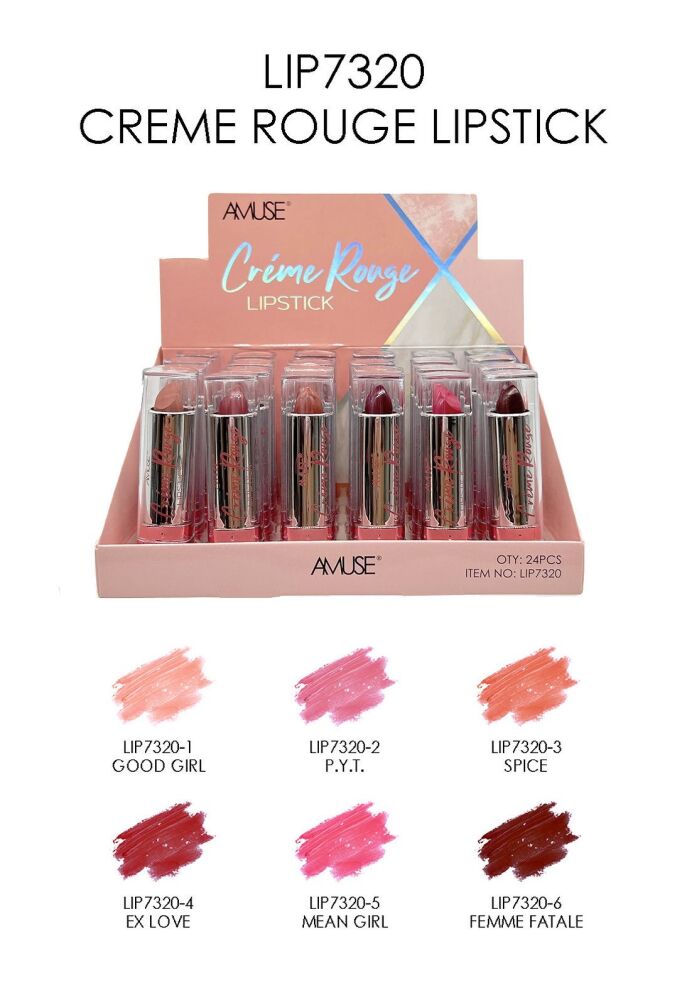 Creme Rouge Hydrating Semi-Matte Lipstick