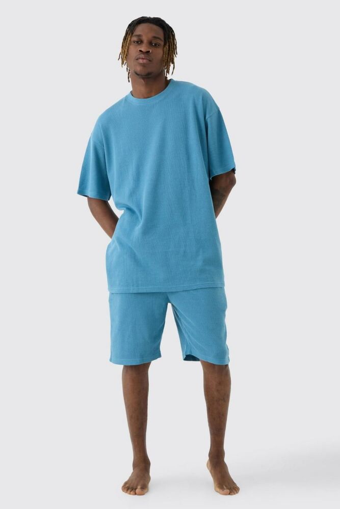 Tall Oversized Waffle Lounge Short Set Size: M