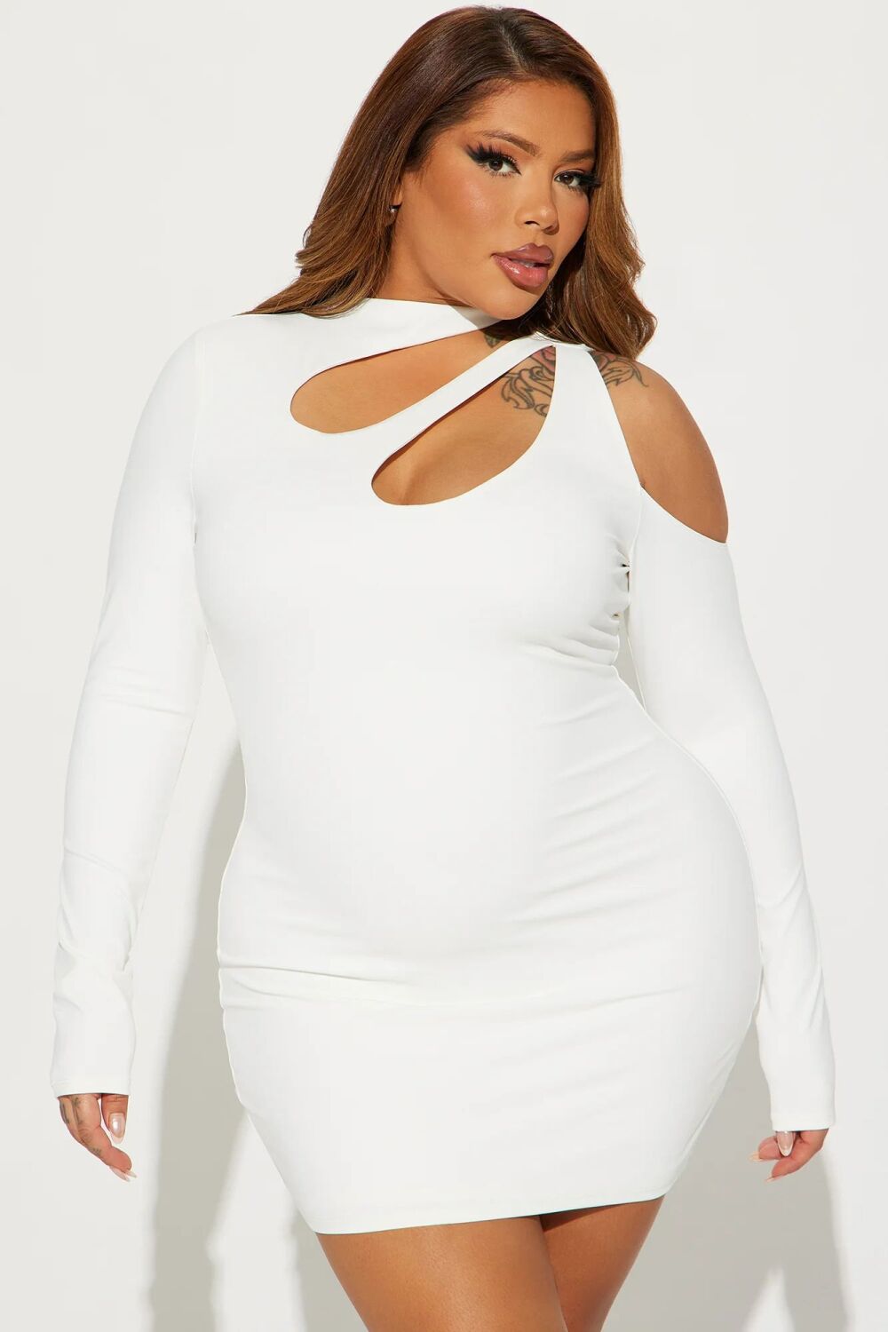 White Sculpt Micro Mini Dress SKU: 6758E03