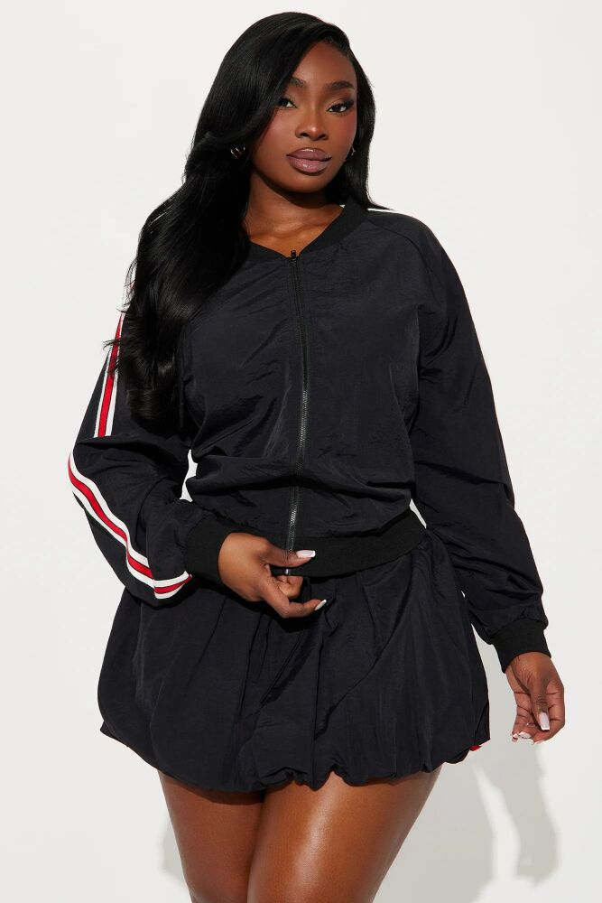 Sport Luxe Bomber & Shorts Set Size: XL
