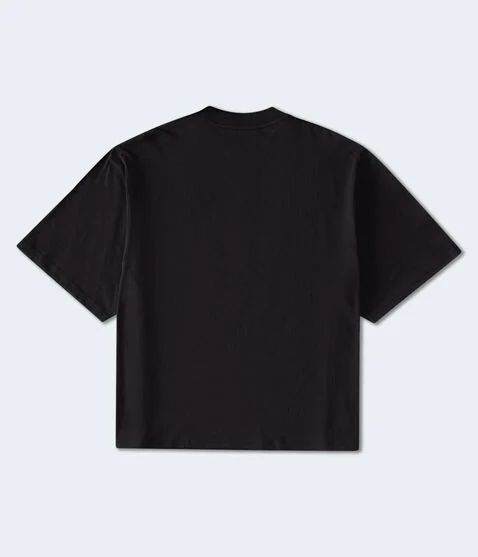 Boxy KISS Band Faces Graphic Black Tee   SKU: 10873542