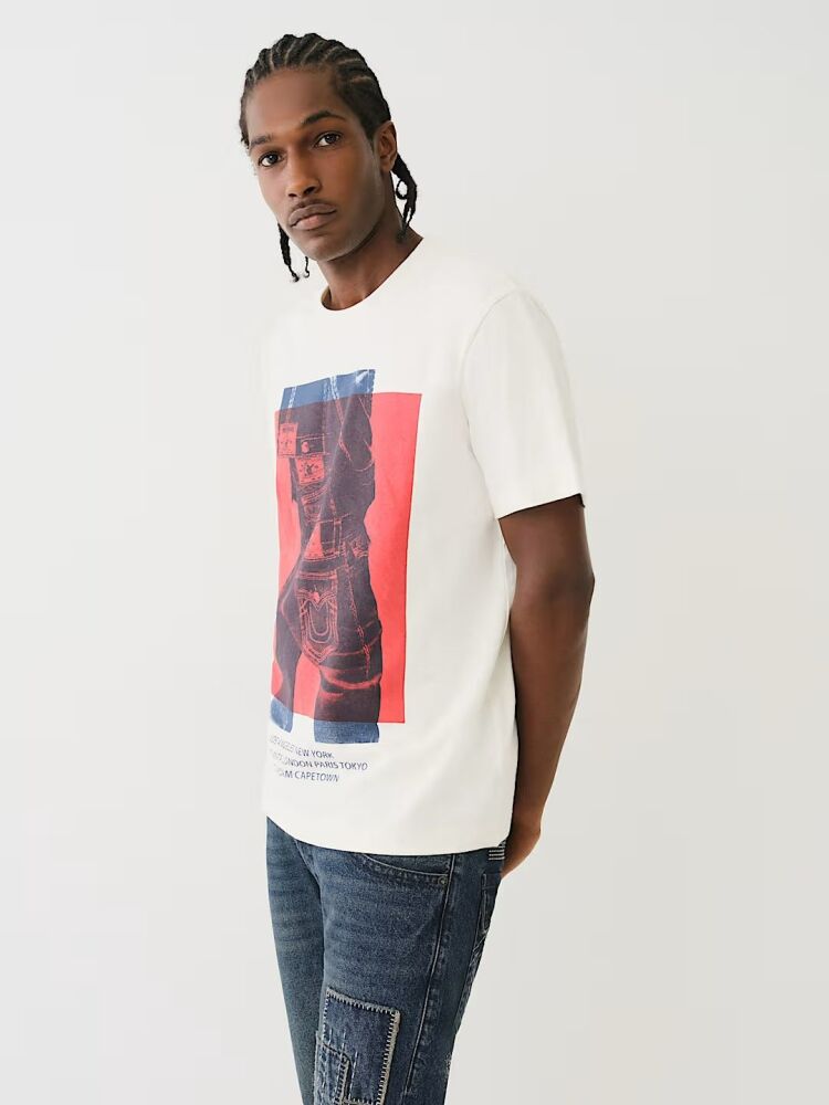 True Religion Cream White Graphic Tee SKU: 37482951