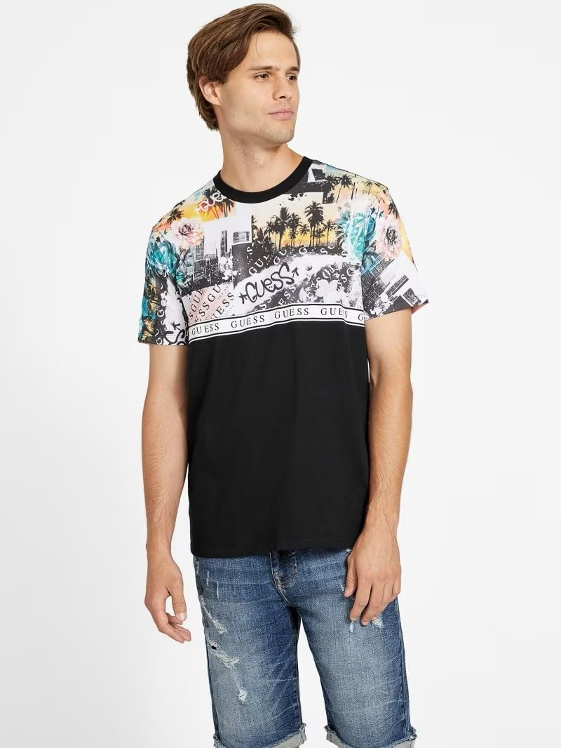 GUESS Men's Los Angeles Graphic Print T-Shirt Size: L