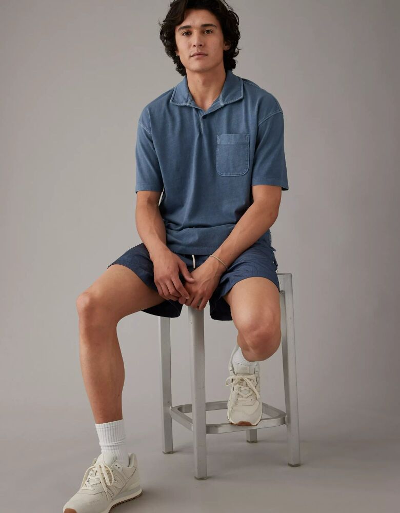 Men's Vintage Washed Polo Shirt Size: XS SKU: 73852941