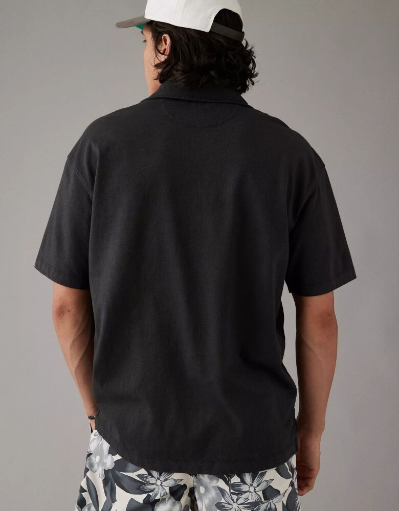 Men's Vintage Black Polo Shirt Size: XS SKU: 92837451