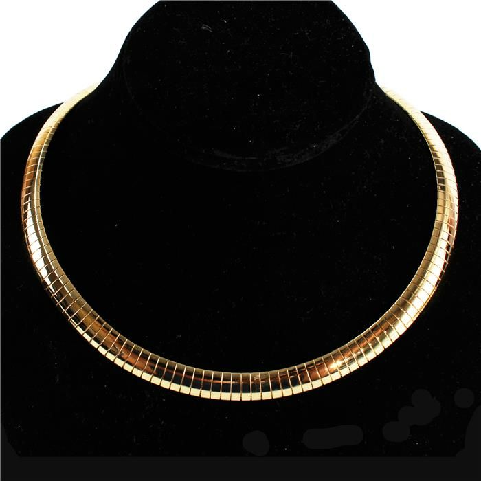 Classic Metal Collar Necklace (Gold & Silver)