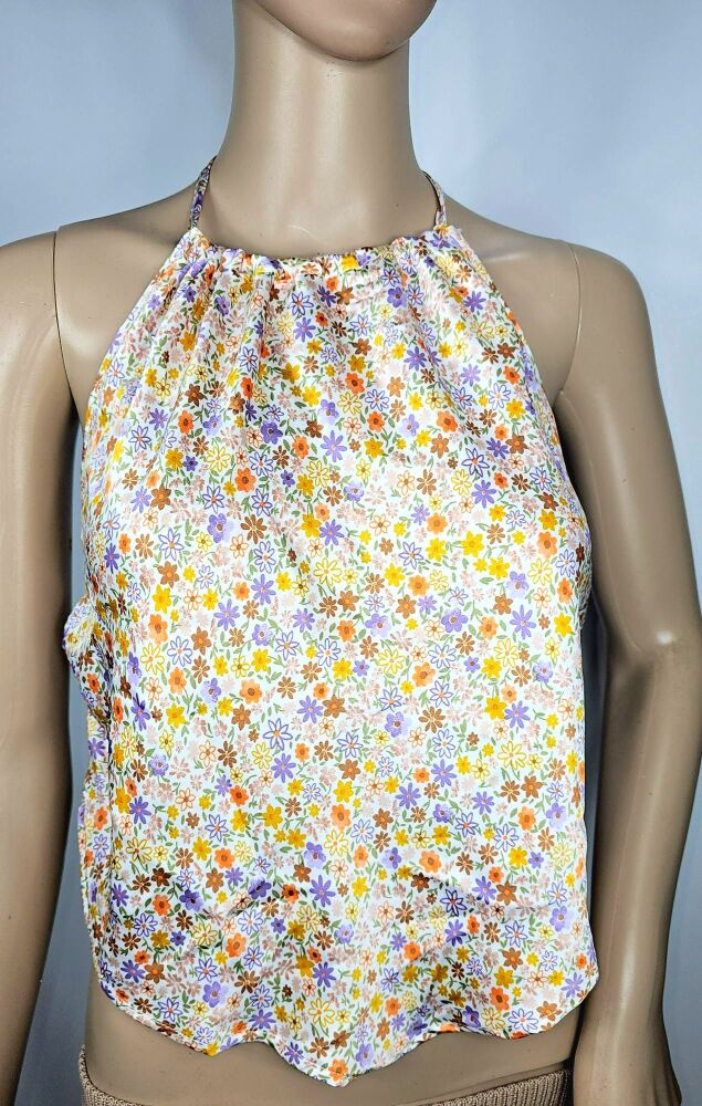 Printed Halter Top size: L SKU: 23781456