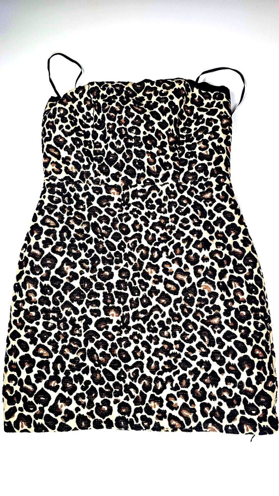 Leopard Print Mini Dress Size: SKU: A3847201