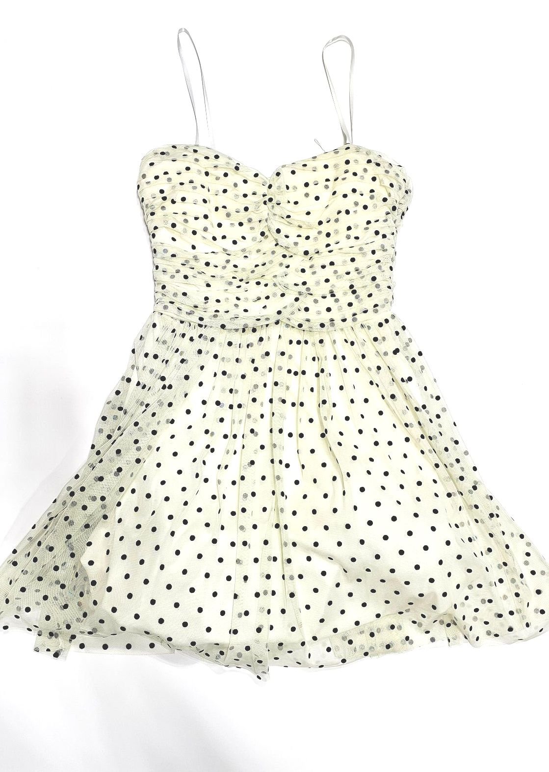 Tube Top Polka Dot Dress Size: S SKU: 3891779