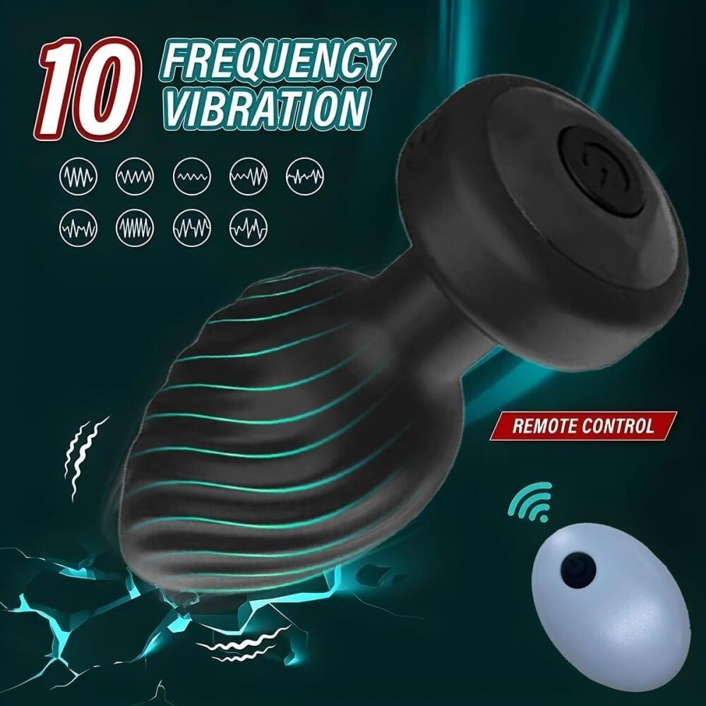 10 Frequency Vibrating Butt Plug SKU: MO67581