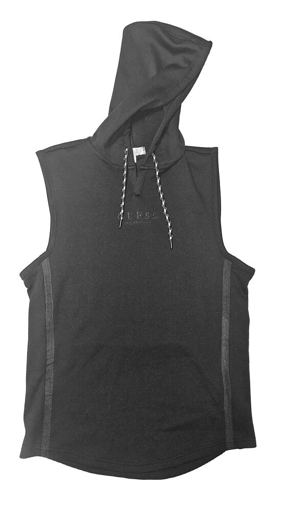 Guess Hoodie Black Tank Top Size: XS SKU: 8045631