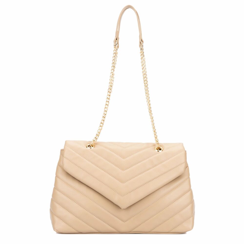 Tan Envelope Chain Shoulder Bag SKU: B0-M9971