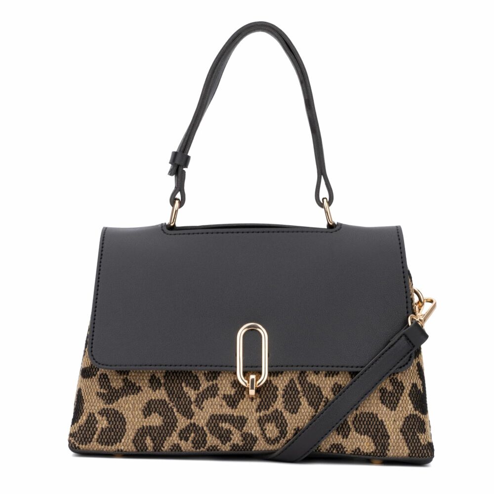 COMING SOON Black Animal Print Crossbody Bag SKU: B0-M0470