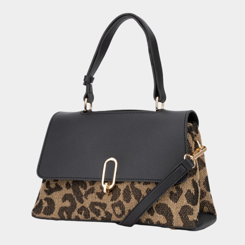 COMING SOON Black Animal Print Crossbody Bag SKU: B0-M0470