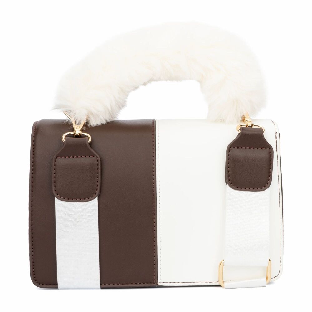 Brown/White Crossbody Bag SKU: B0-M9402