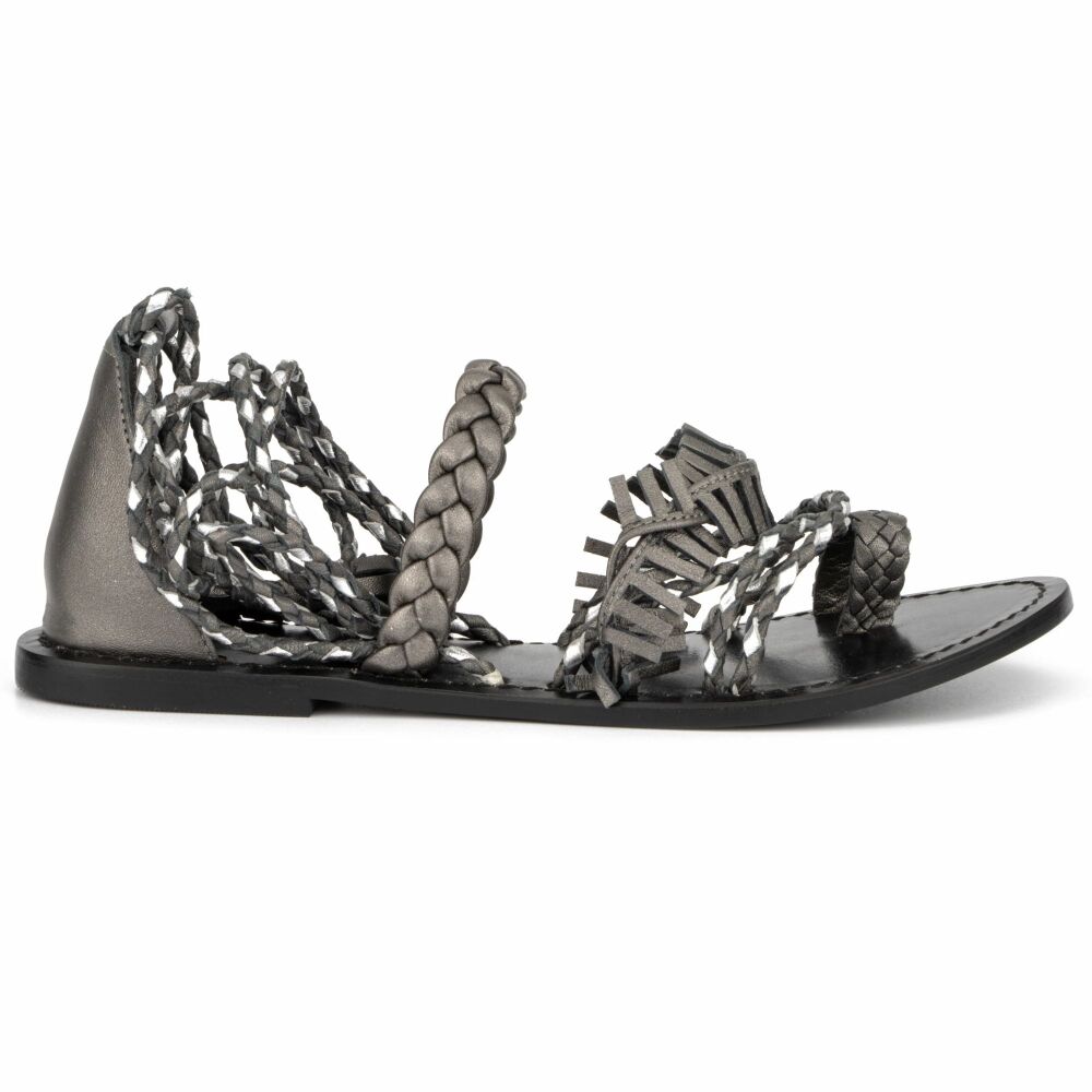 Multi- Braided Strappy Sandal Size: 8