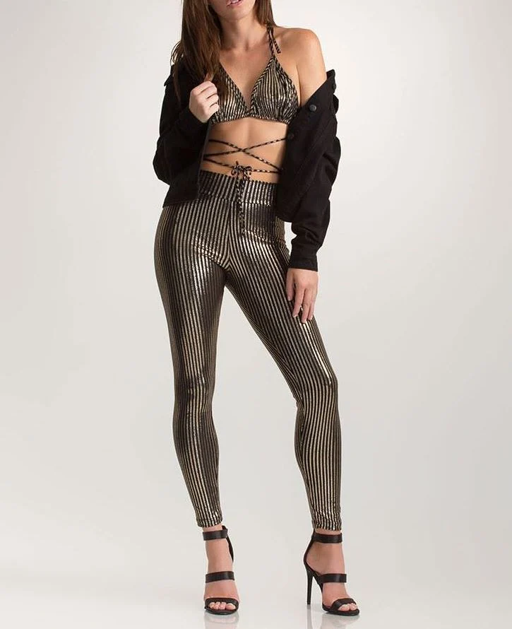 Metallic Shimmery Two-Piece Size: M SKU: 6768501