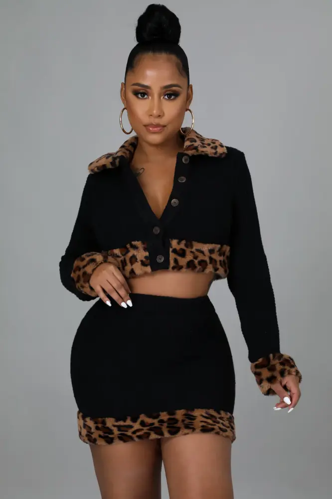 Knitted Nights Skirt Set Size: L