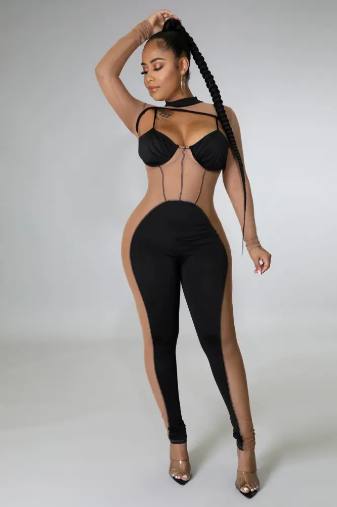 Mocha Monika Babe Jumpsuit Size: S SKU: 3252671