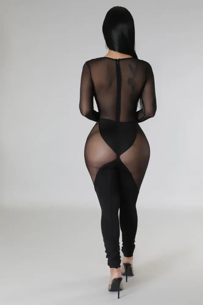 Something To See Black Jumpsuit Size: M SKU: 6575813