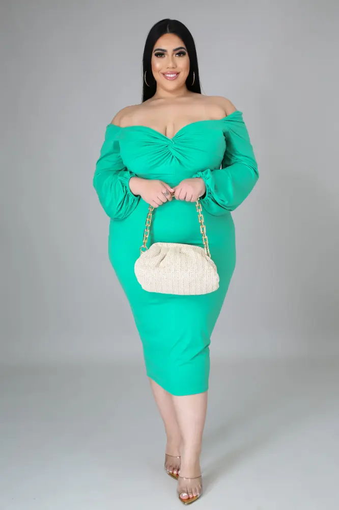 Oh So Fresh Mint Dress Size: 1XL SKU: D01G890