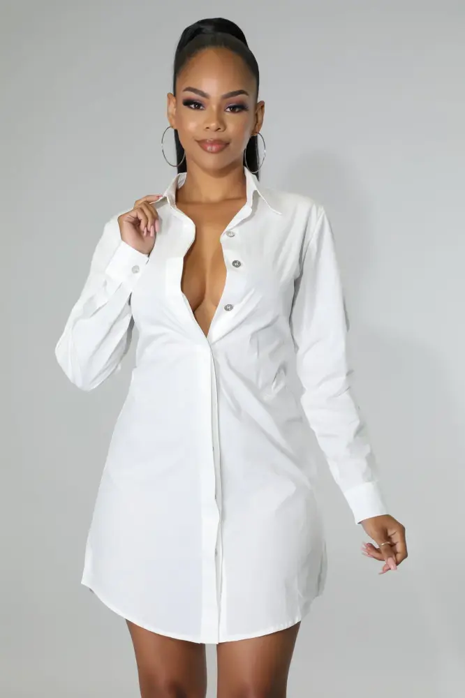 Mafia Babe White Dress Set SKU: M08980A