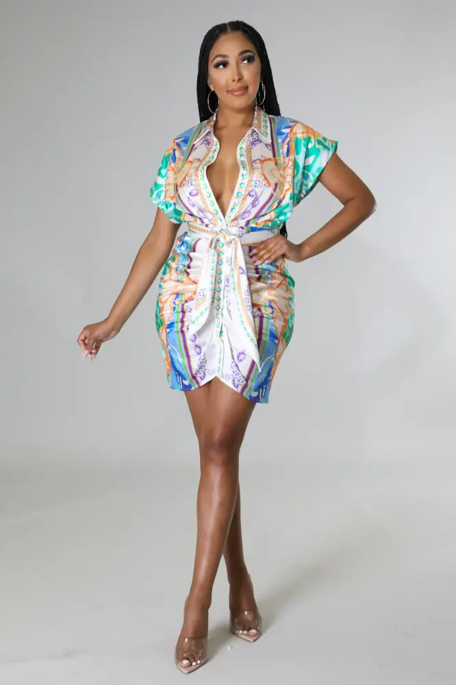 Wishful Days Satin Dress Size: L SKU: C980L23