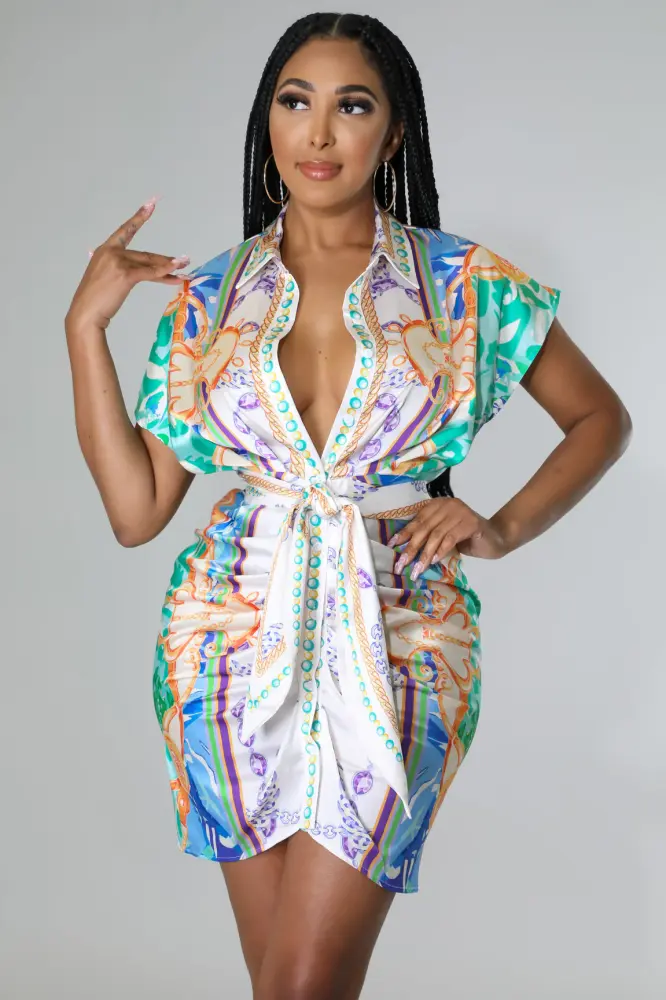 Wishful Days Satin Dress Size: L SKU: C980L23