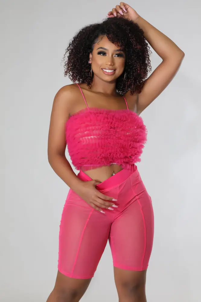Bethanny Fuchsia Short Set Size: L SKU: 6768504