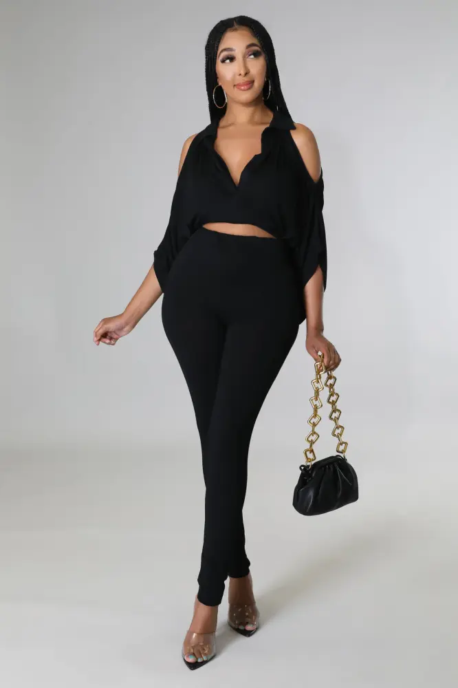 Orion Black Legging Set Size: L SKU: 6785012