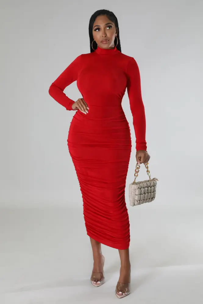 Red VIP Babe Dress Size: L SKU: AB89701