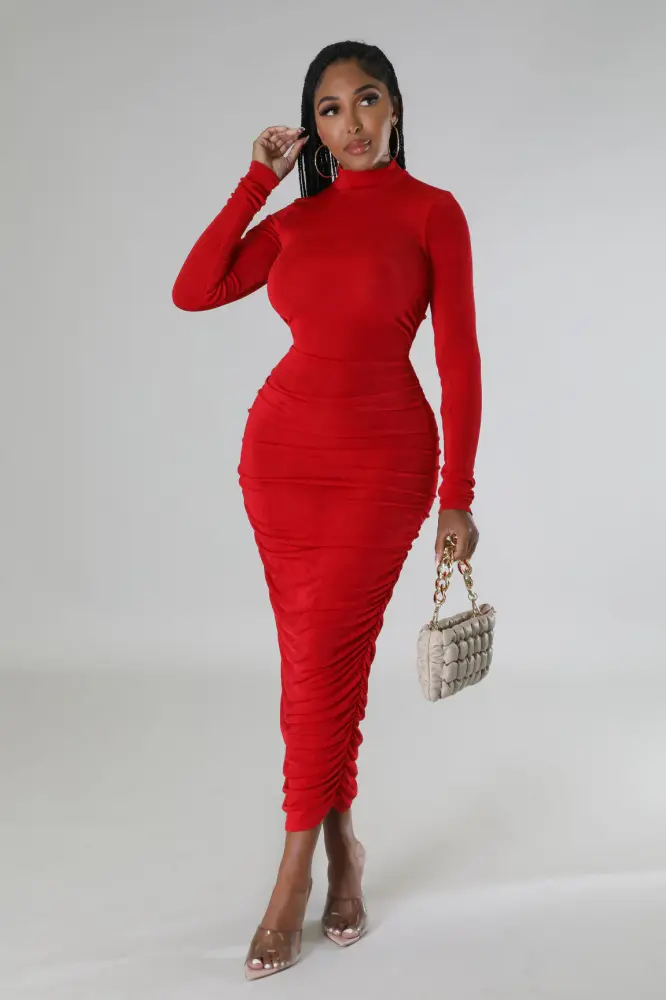 Red VIP Babe Dress Size: L SKU: AB89701