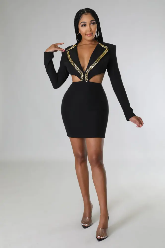 Genie Black Babe Dress Size: M SKU: B8796B1