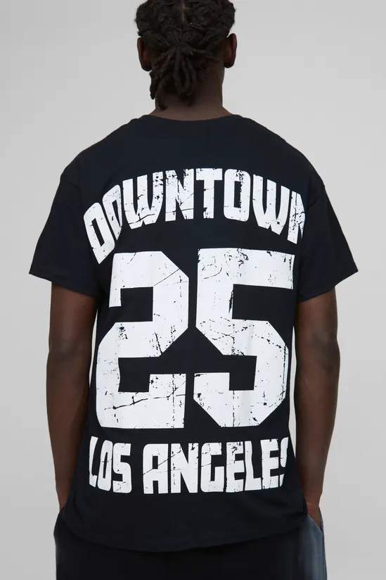 Oversize Downtown LA Graphic Tee SKU: M0N9801