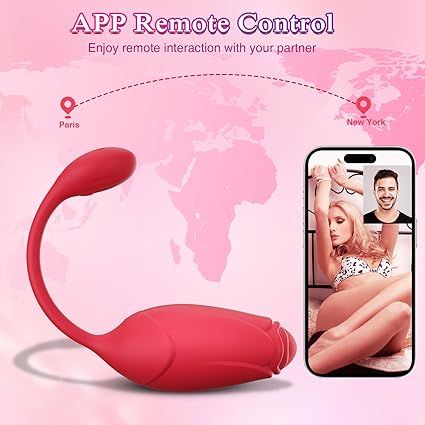 App-Controlled Rose Wearable Vibrator – Remote Couples Toy with Heat, Music Sync & Custom Vibration Modes SKU: XXX0N98