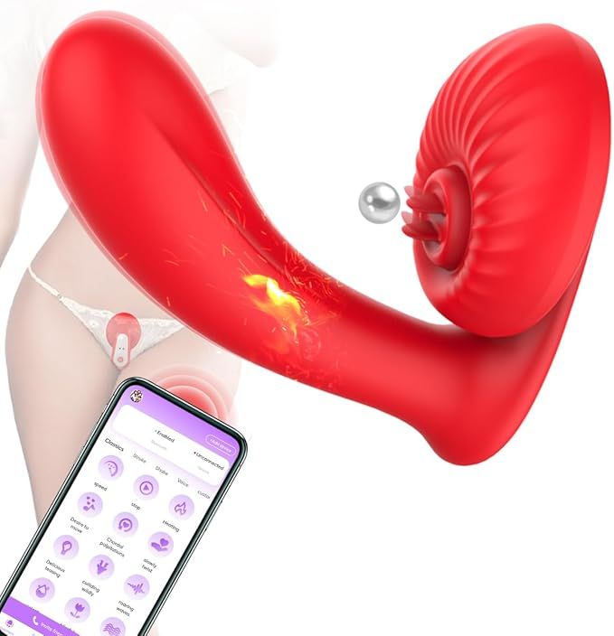 Sync Bliss App-Controlled 10 Licking & Vibration Modes Clitoral Toy SKU: XXXH6781