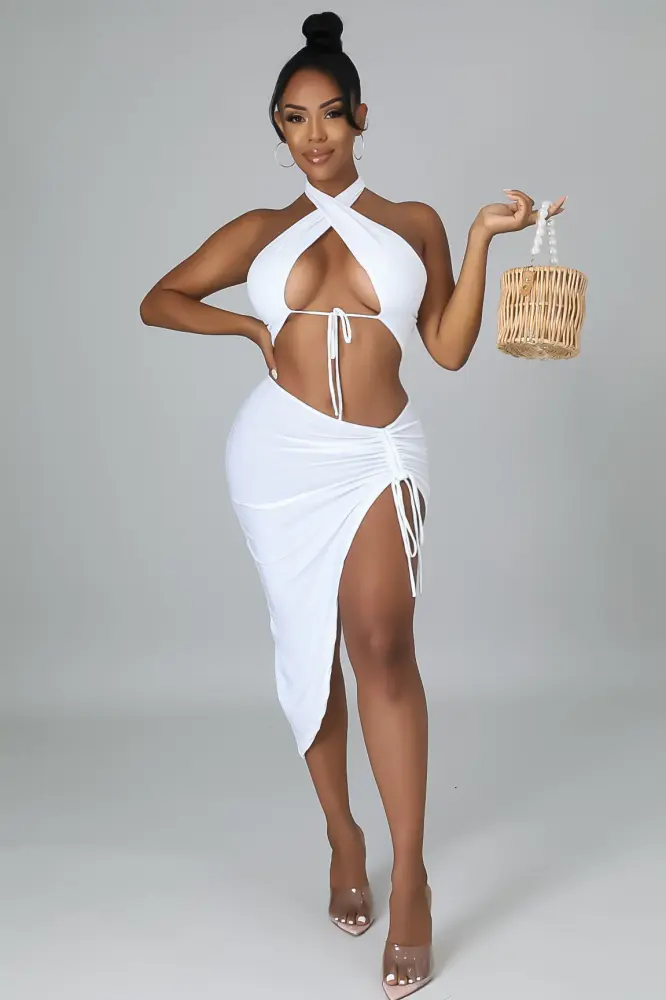 White All To My self-Skirt Set SKU: L768691
