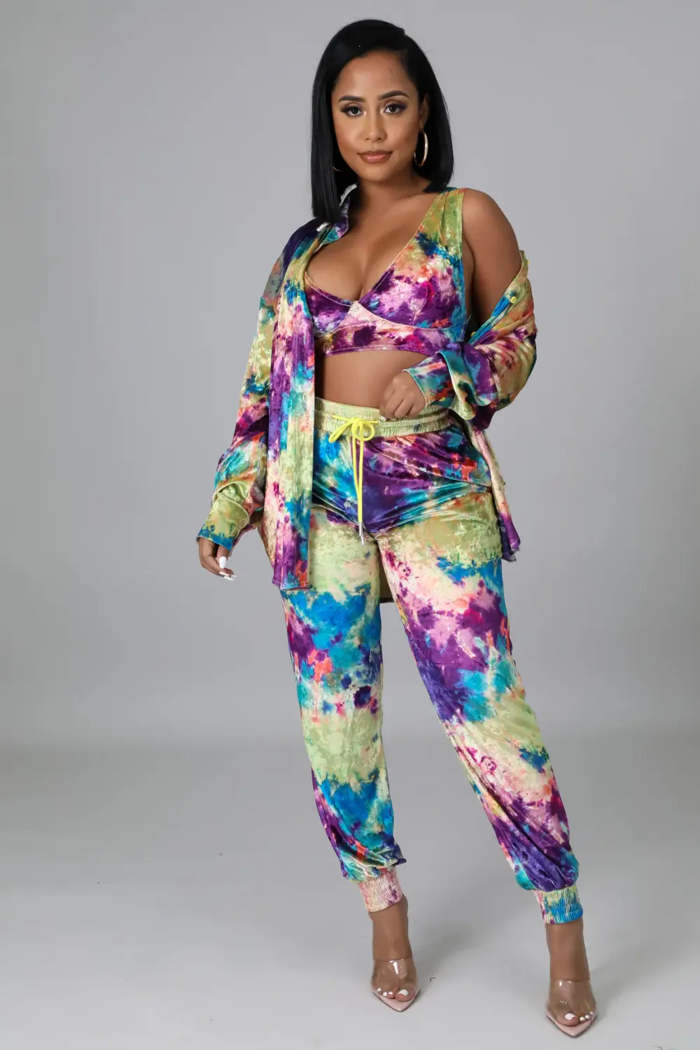 3pc Blissful Hours Pant Set Size: S SKU: U768012