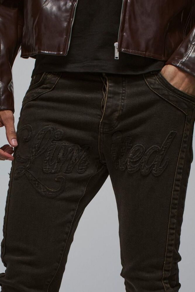 COMING SOON! Limited Appliqué Skinny Jeans Size: 36R SKU#: L739562