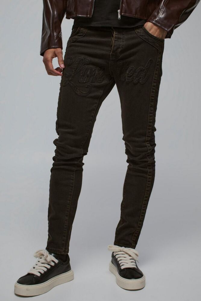 COMING SOON! Limited Appliqué Skinny Jeans Size: 36R SKU#: L739562