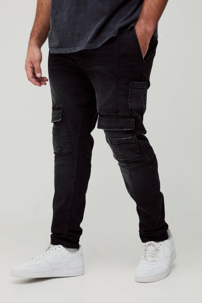 COMING SOON! Charcoal Skinny Cargo Jeans Size: 42 SKU#: L572819