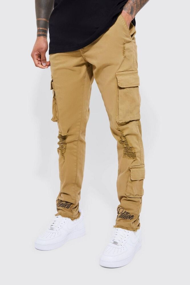 COMING SOON! Tan Skinny Cargo Jeans Size: 36 SKU#: L619834